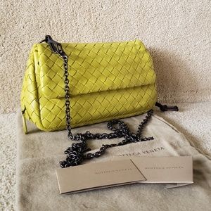 SOLD Bottega Veneta Intrecciato Chartreuse Bag